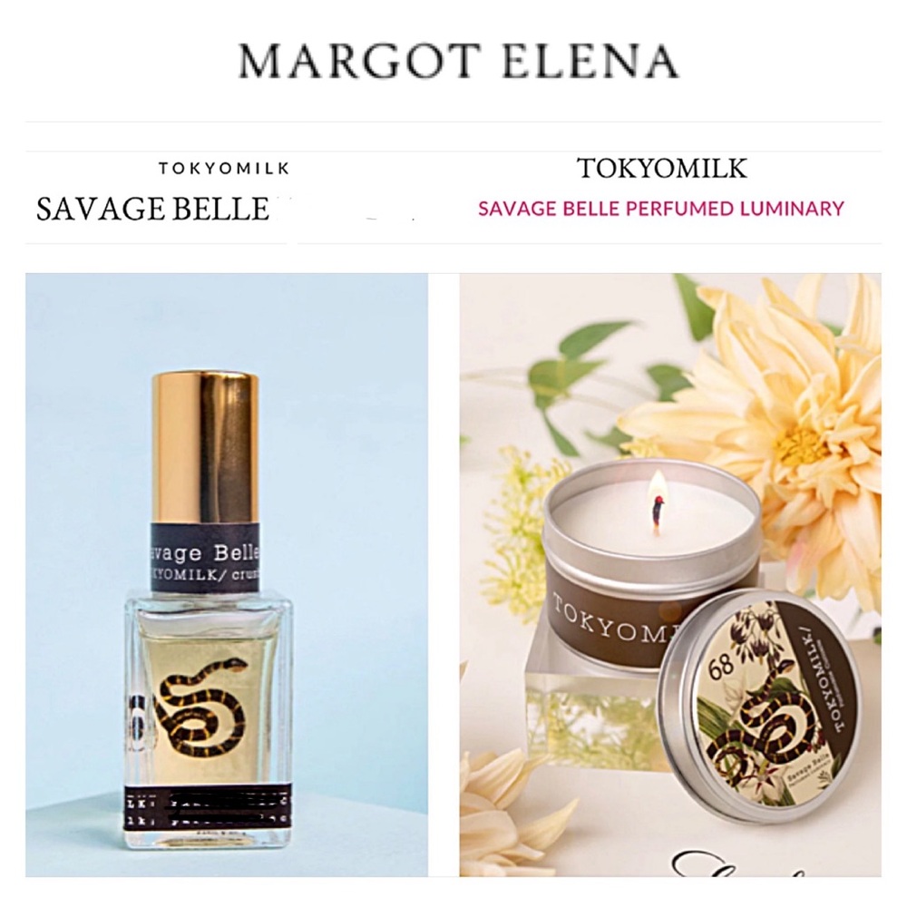 New Tokyo Milk - SAVAGE BELLE no 68 - Margot Elena; EDP & EXCLUSIVE CANDLE!